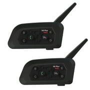 Teleheer V6 Intercom Headset for Motorcycle Helmet 1200M Duplex Riding Walkie-talkie